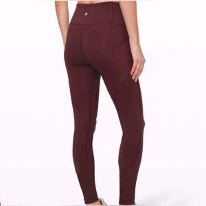 Lululemon All the Right Places II - Leggings 28” - Garnet Sz 6